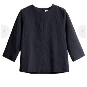 Norse Projects Janne cotton dot shirt in navy